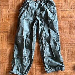Men's Green Parachute Pants